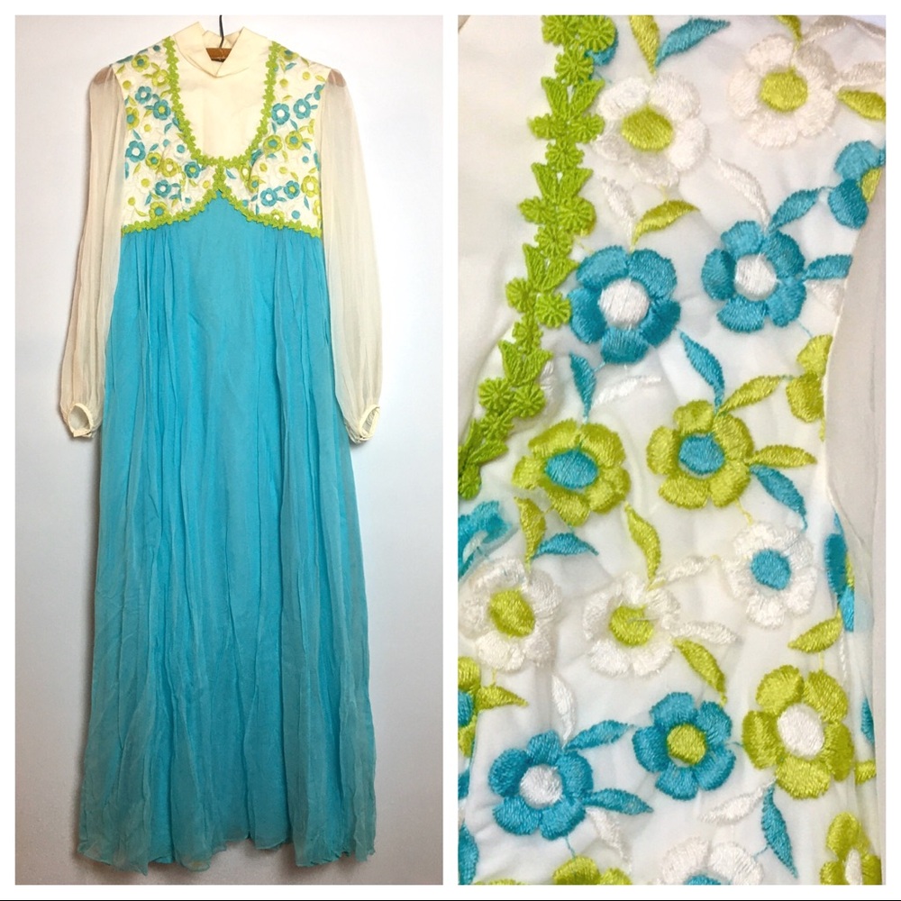Vintage 70s Boho Dress